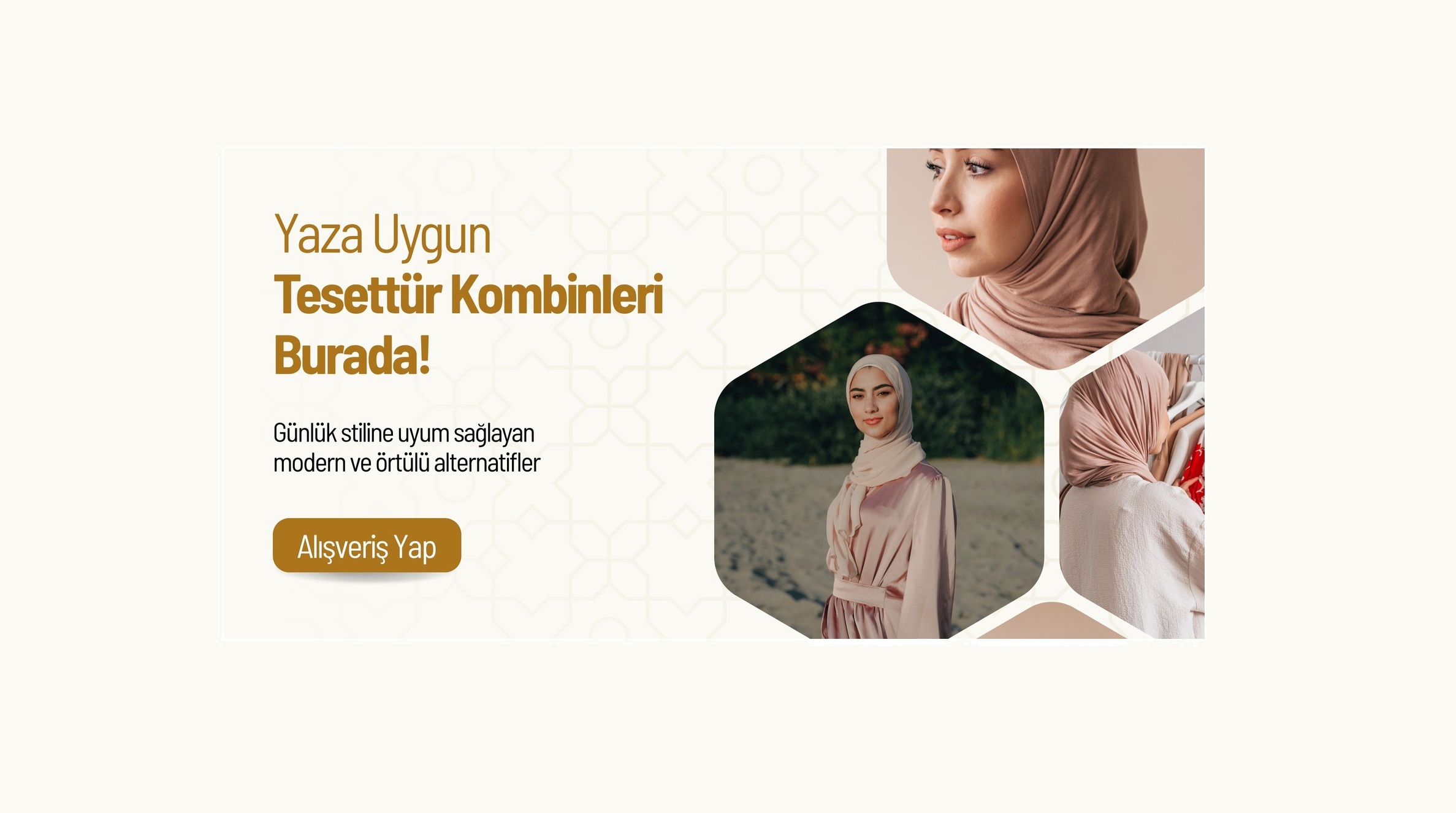 Yaza Uygun Tesettür Kombinleri